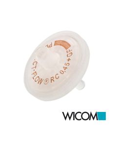 WICOM PERFECT-FLOW filtre à seringue membrane cellulose régéné ré, 25mm, 0.45µm,...